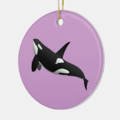 Killer Whale, Orcinus Orca Keramisch Ornament (Links)