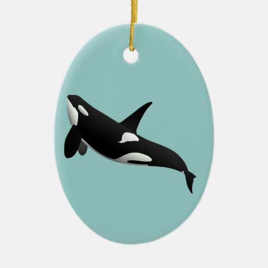 Killer Whale, Orcinus Orca Keramisch Ornament (Voorkant)