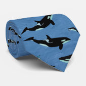 Killer Whale Power Lunch Stropdas (Opgerold)