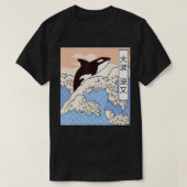 Killer Whale Riding Greats Wave Orca Japans T-shirt (Design voorkant)