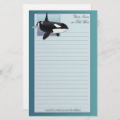 Killer Whale Stationery Briefpapier (Voorkant / Achterkant)