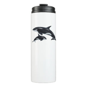 Killer Whale Thermal Tumbler Thermosbeker