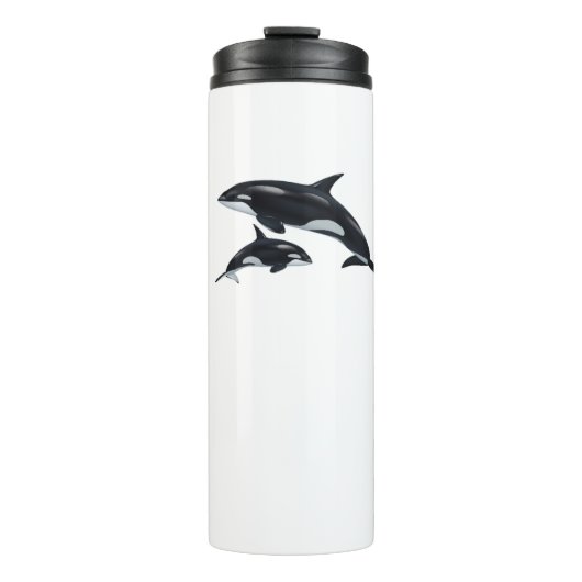 Killer Whale Thermal Tumbler Thermosbeker (Voorkant)