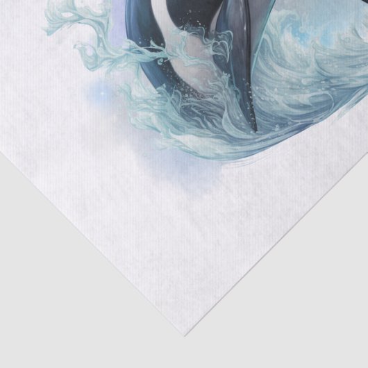 Killer Whale Tissuepapier (Detail)