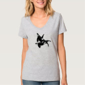 Killer Whale V-hals T-shirt (Voorkant)