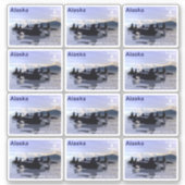 Killer Whales - Alaska Postage Sticker (Voorkant)