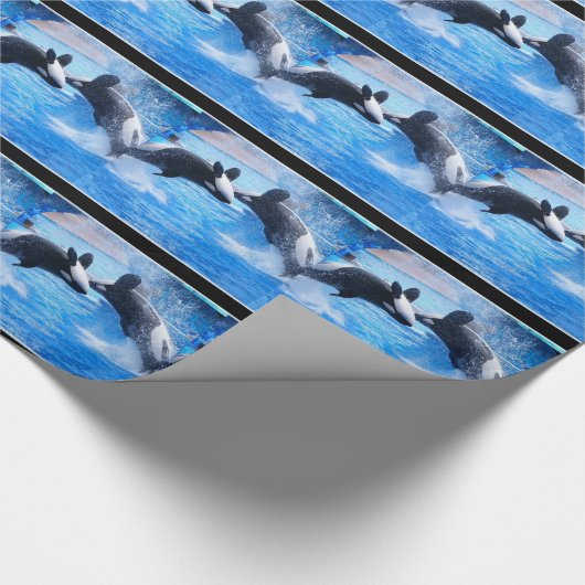 Killer Whales Cadeaupapier (Hoek)