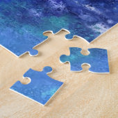 Killer Whales die zwemmen op Full Moon - Tekenkuns Legpuzzel (Zijkant)