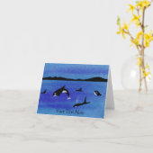 Killer Whales Kaart (Gele Bloem)