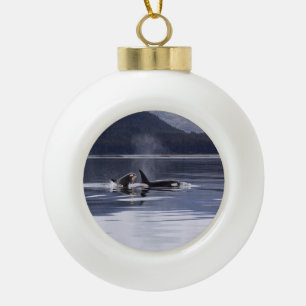 Killer Whales Keramische Bal Ornament