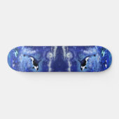 Killer Whales on Full Moon - Art Drager Blue Persoonlijk Skateboard (Horizontaal)