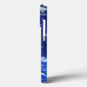 Killer Whales on Full Moon Blue Case-Mate iPhone Case (Achterkant / Links)