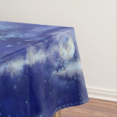 Killer Whales on Full Moon Blue Tablecloth Tafelkleed (Voorbeeld)