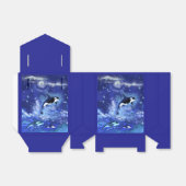 Killer Whales on Full Moon - Kunsttekening Bedankdoosjes (Uitgevouwen)