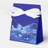 Killer Whales on Full Moon - Kunsttekening Bedankdoosjes (Voorkant Zijde)