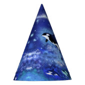 Killer Whales on Full Moon - Kunsttekening Feesthoedjes (Voorkant)