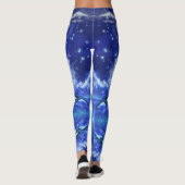 Killer Whales on Full Moon - Migned Art Drawing Leggings (Achterkant)