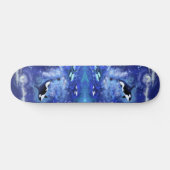 Killer Whales on Full Moon Skateboard - Blauw (Horizontaal)