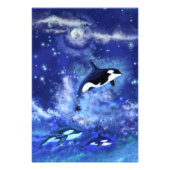 Killer Whales Poster Blue Full Moon (Voorkant)