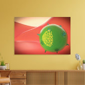 Killercel van het geïnhaleerde immuunsysteem canvas afdruk (Insitu (Woonkamer))