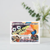 KILLERS UIT RUIMTEVAARTUIG BRIEFKAART (Staand voorkant)