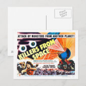 KILLERS UIT RUIMTEVAARTUIG BRIEFKAART (Voorkant / Achterkant)
