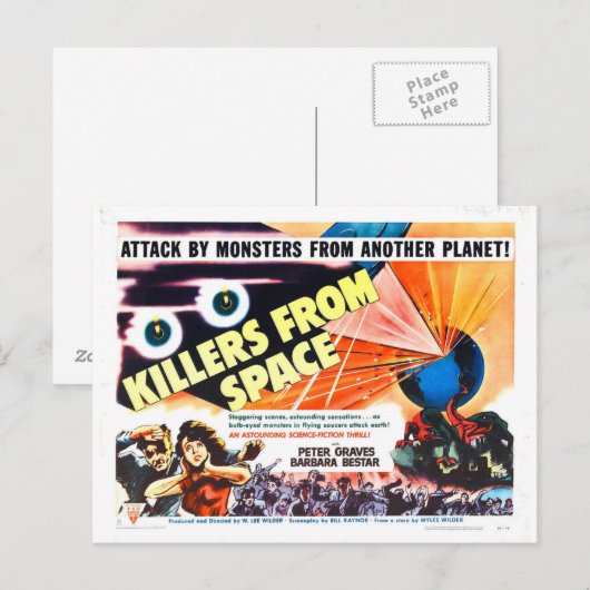 KILLERS UIT RUIMTEVAARTUIG BRIEFKAART (Voorkant / Achterkant)