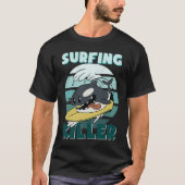 Killerwal Surf Ocean  Men's Boys Children's Orca T-shirt (Voorkant)