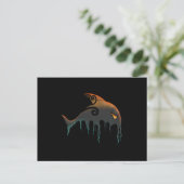 killerwalvis Halloween Briefkaart (Staand voorkant)