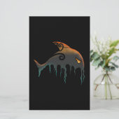 killerwalvis Halloween Briefpapier (Staand voorkant)