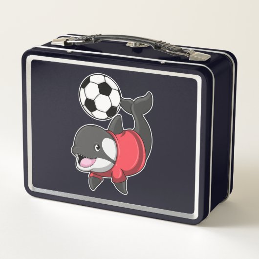 Killerwhale als voetbalspeler met Voetbal
