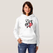 Killerwhale als voetbalspeler met Voetbal Hoodie (Voorkant volledig)