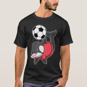Killerwhale als voetbalspeler met Voetbal T-shirt