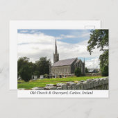 Killeshin Church & Graveyard, bij Carlow, Ierland Feestdagenkaart (Voorkant / Achterkant)