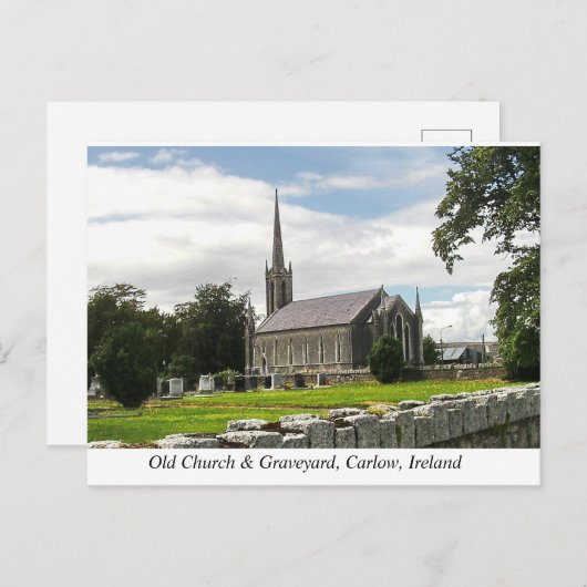 Killeshin Church & Graveyard, bij Carlow, Ierland Feestdagenkaart (Voorkant / Achterkant)