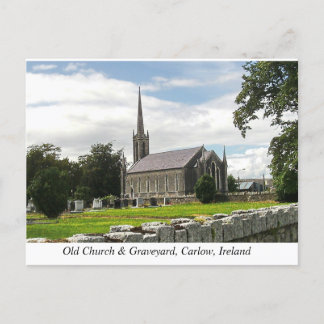Killeshin-kerk en begraafplaats, nabij Carlow, Ier Feestdagenkaart