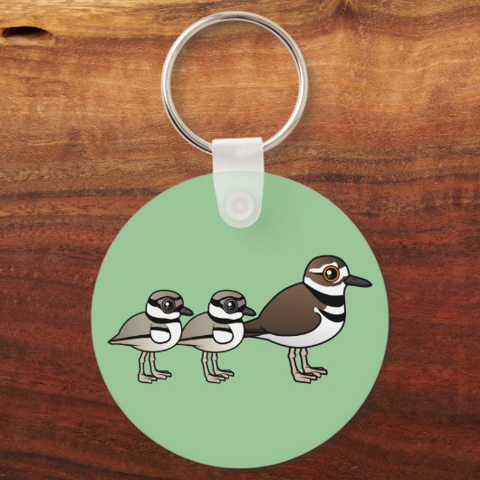 Killherten en twee kuikens sleutelhanger (Voorkant)