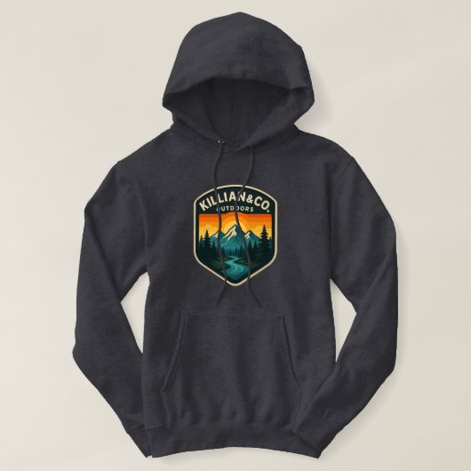 KILLIAN&CO. SUNSET LOGO HOODIE  (Design voorkant)