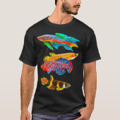 Killifish Eierkwekers Aquarium Vistank Eigenaren T-shirt (Voorkant)