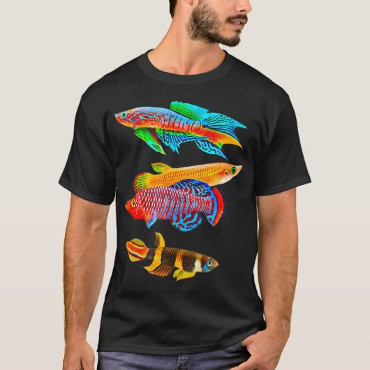 Killifish Eierkwekers Aquarium Vistank Eigenaren T-shirt (Voorkant)