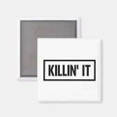 Killin it Typografie Magneet (Voorkant / Achterkant)