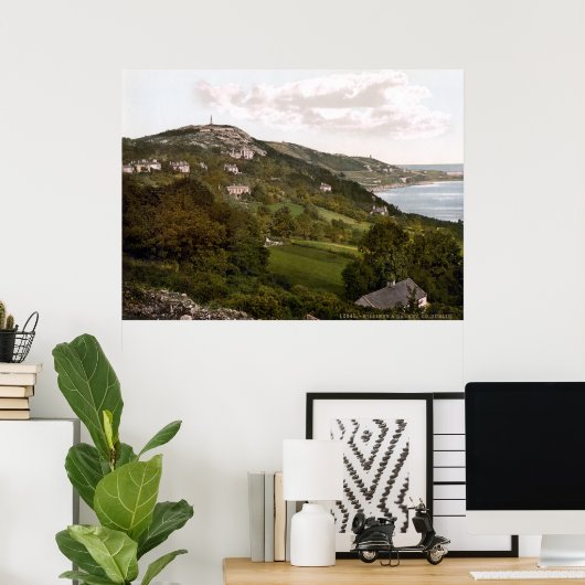 Killiney Hill & Dalkey, Co. Dublin C1905 Poster (Thuiskantoor)