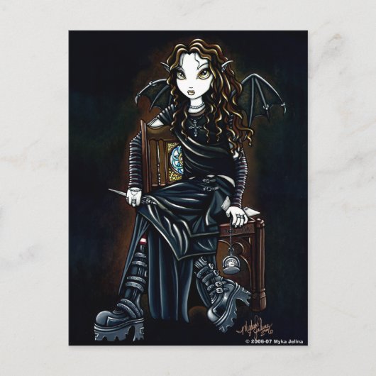 "Killing Time" Dark Fae Briefkaart (Voorkant)