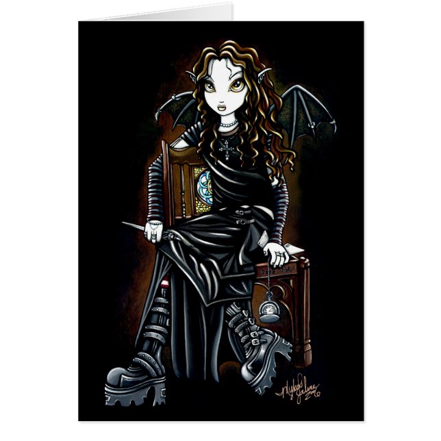 Killing Time Gothic Faerie Card (Voorkant)