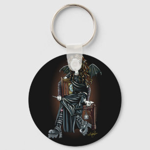 "Killing Time" Gothic School Girl Fairy Sleutelhan Sleutelhanger