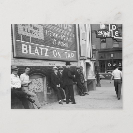 Killing Time in Butte, 1939 Briefkaart (Voorkant)