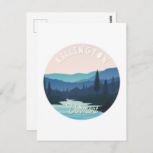 Killington, het Vermont-landschap Briefkaart (Voorkant / Achterkant)