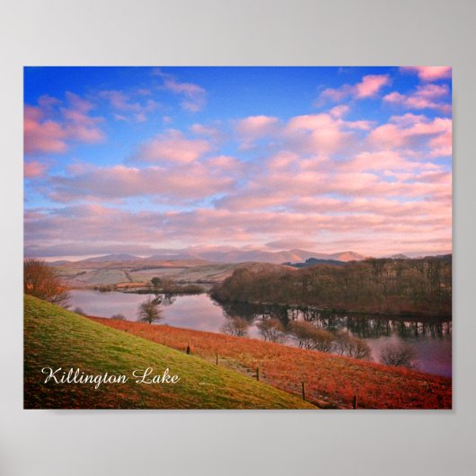 Killington Lake District England Holiday Poster (Voorkant)