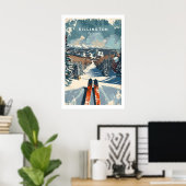 Killington Muur Kunstprint - Ski Poster Vermont 1 (Thuiskantoor)