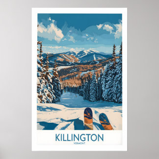 Killington Muurkunst - Vermont Ski Print 1